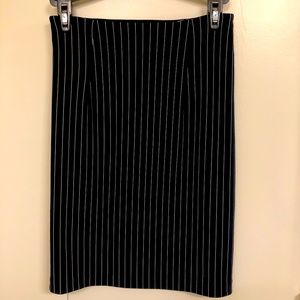 Black & White Pencil Skirt